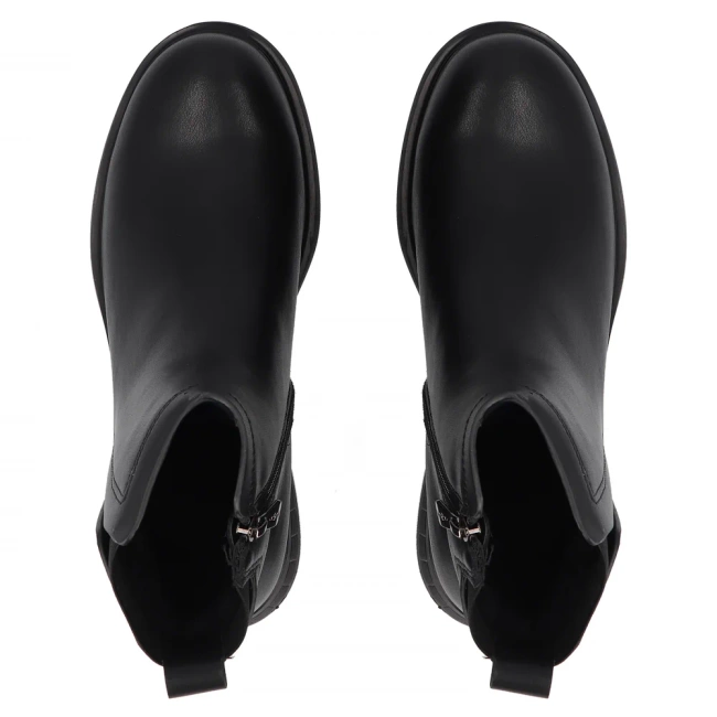 Leather ankle boots Filippo DBT7200/25 BK black