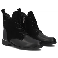 Leather ankle boots Filippo DBT4749/25 BK black