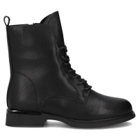 Skórzane botki Filippo DBT7222/25 BK czarne