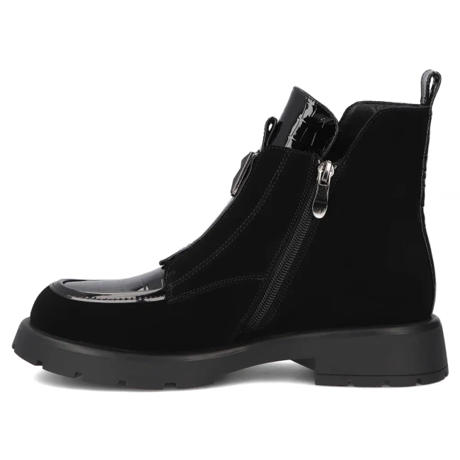 Leather ankle boots Filippo DBT6570/25 BK black