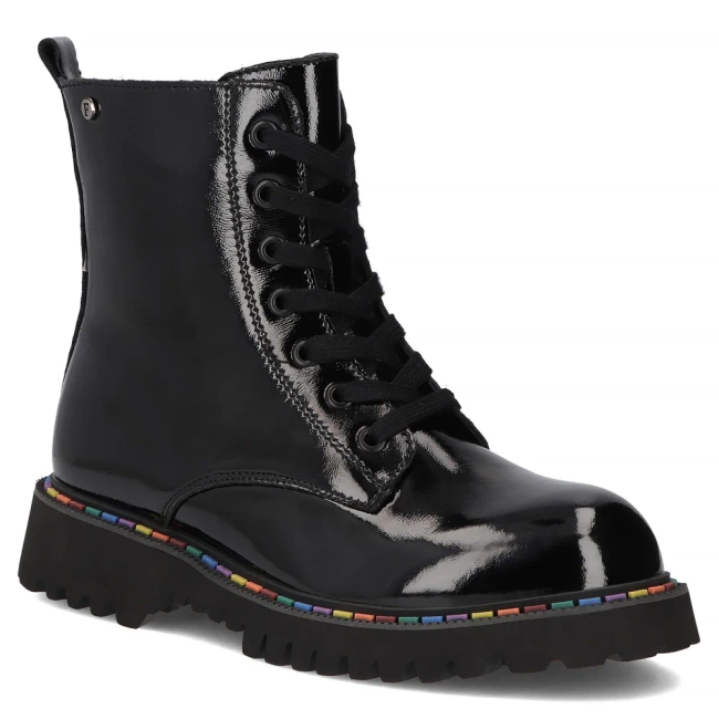 Leather ankle boots Filippo DBT7428/25 BK L black