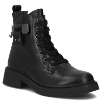 Leather ankle boots Filippo DBT7151/25 BK black