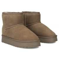 Leather snow boots Filippo DBT7329/25 TP beige
