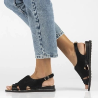 Leather sandals Filippo DS4470/25 BK black