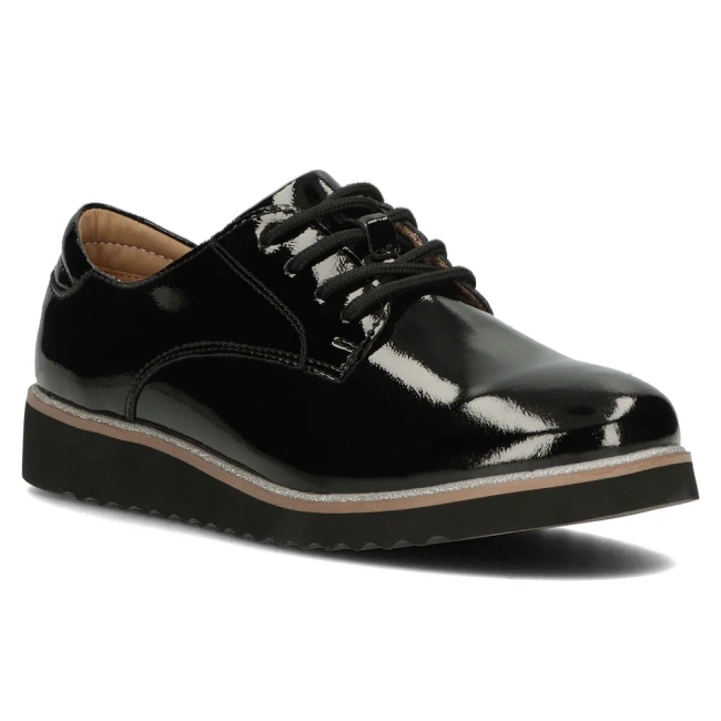 Leather shoes Filippo DP1514/24 BK black