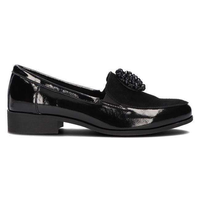 Leather shoes Filippo DP3174/21 BKS black