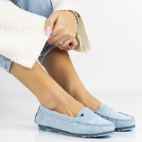 Leather loafers Filippo DP2037/21 BL blue