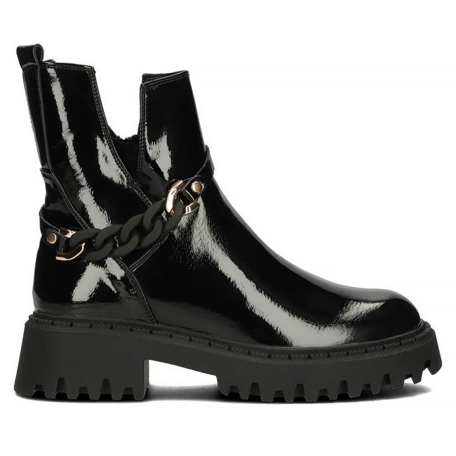 Botki na platformie Filippo DBT4026/22 BK czarne