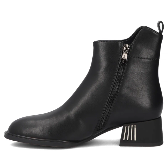 Leather ankle boots Filippo DBT7190/25 BK black