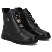 Leather ankle boots Filippo DBT6360/25 BK black