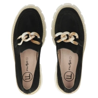 Skórzane półbuty na platformie Filippo DP6091/24 BK czarne