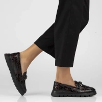 Leather shoes Filippo DP6467/24 BG maroon