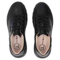 Leather sneakers Filippo DP7119/25 BK black
