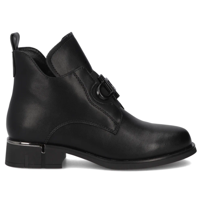 Leather ankle boots Filippo DBT7191/25 BK black