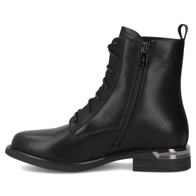 Leather ankle boots Filippo DBT7193/25 BK black