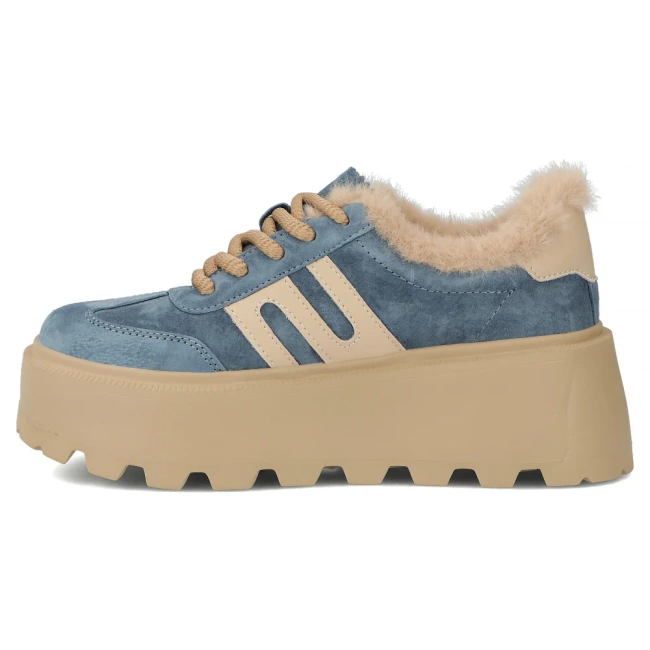 Leather shoes Filippo DP7110/25 BL blue