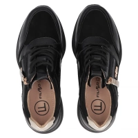 Leather sneakers Filippo DP6434/24 BK black