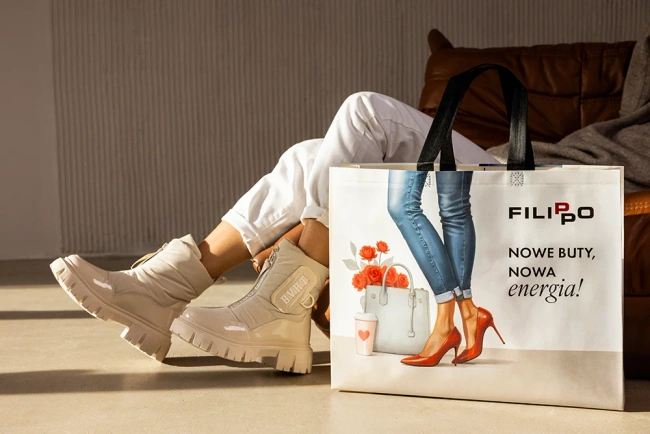 Torba zakupowa Filippo nowa energia TZ0478/25 BL RD