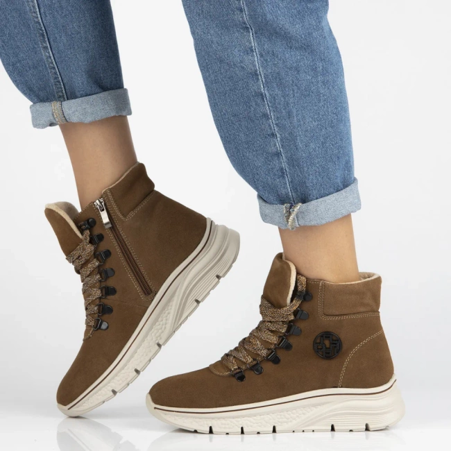 Leather ankle boots Filippo DBT7290/25 BR brown