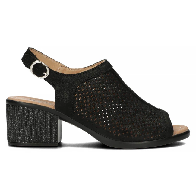 Leather sandals Filippo DS4475/24 BK black