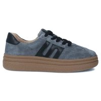 Skórzane sneakersy Filippo DP7114/25 BL niebieskie