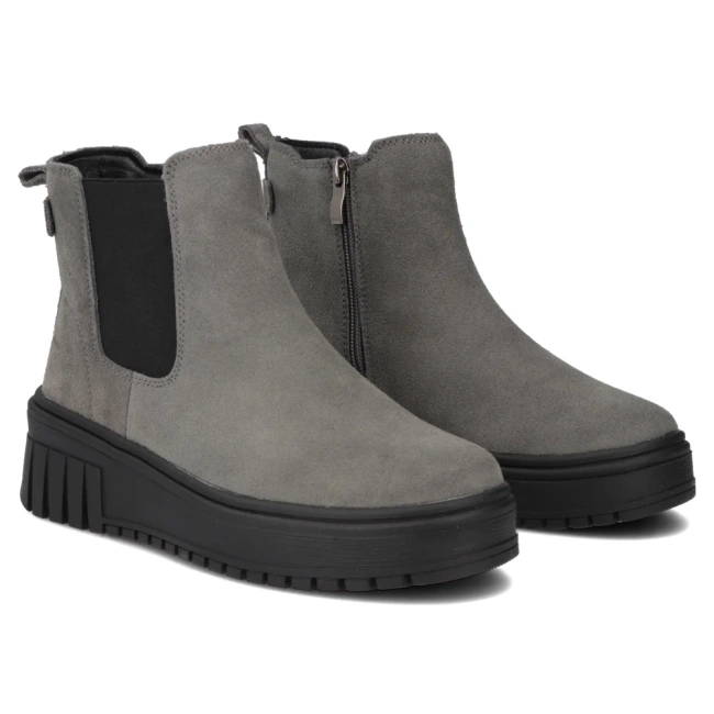 Leather ankle boots Filippo DBT7279/25 GR grey