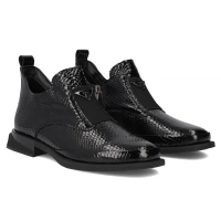 Skórzane botki Filippo DBT6425/25 BK czarne
