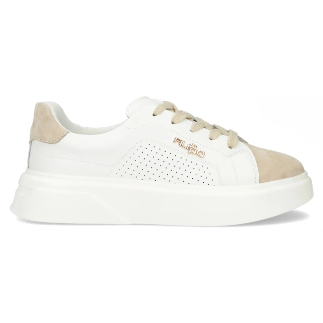 Leather sneakers Filippo DP6118/24 WH BEwhite