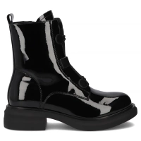 Skórzane botki Filippo DBT7223/25 BK czarne