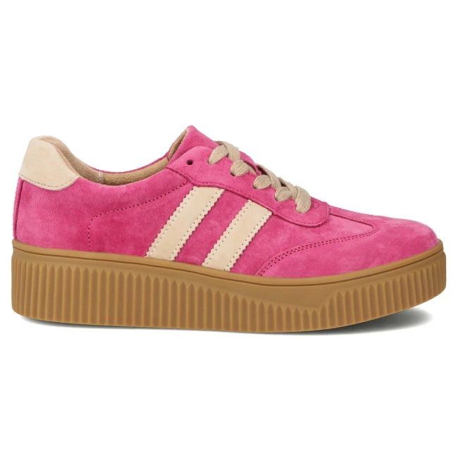 Leather sneakers Filippo DP6776/25 FH BE fuchsia