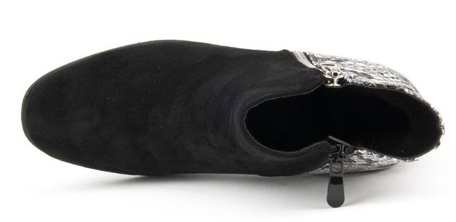 Botki Filippo DBT977/19 BK GR Black Grey