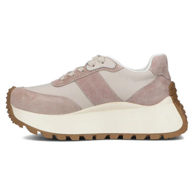 Leather sneakers Filippo DP6785/25 BE beige