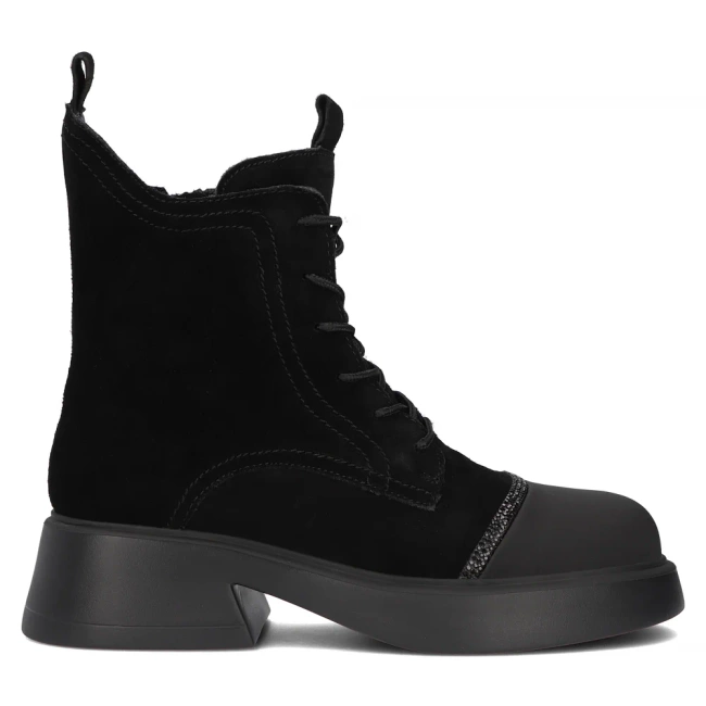 Leather ankle boots Filippo DBT6566/24 BK black