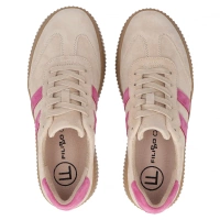 Skórzane sneakersy Filippo DP6776/25 BE FH beżowo różówe