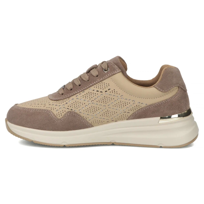 Leather sneakers Filippo DP7101/25 BE beige