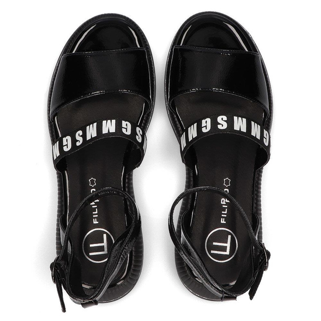 Wedge sandal Filippo DS2321/21 BK black