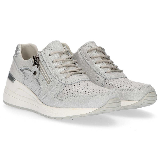 Leather sneakers Filippo DP1423/20 SI silver