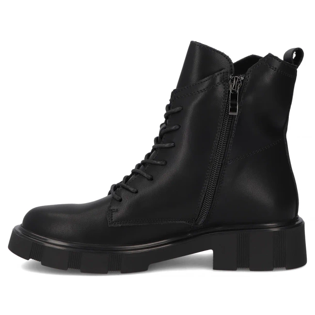 Leather ankle boots Filippo DBT7131/25 BK black