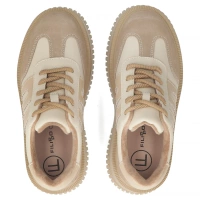 Skórzane sneakersy Filippo DP7111/25 BE beżowe