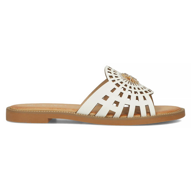 Klapki Filippo DK4621/23 WH białe