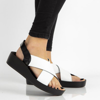 Leather sandals Filippo DS2060/21 WH white