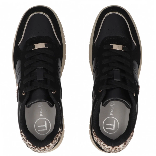 Leather sneakers Filippo DP7102/25 BK black