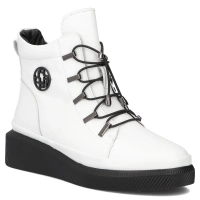 Leather ankle boots Filippo DBT7416/25 WH white