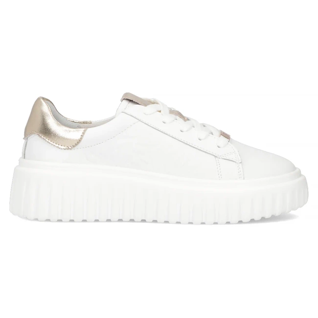 Leather sneakers Filippo DP7001/25 WH white