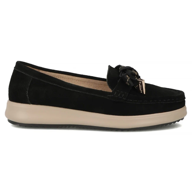Leather loafers Filippo DP6457/24 BK black