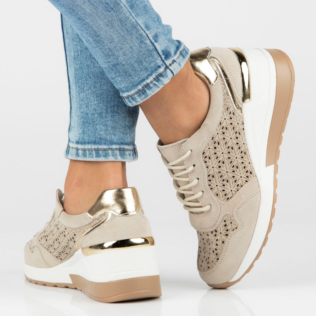 Leather sneakers Filippo DP4669/23 BE beige