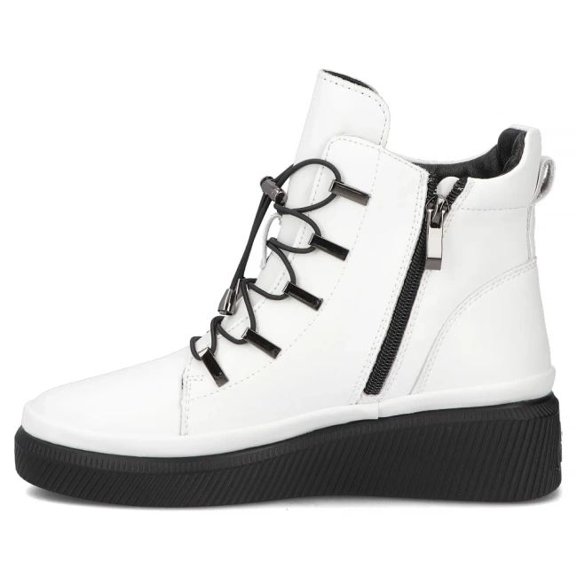 Leather ankle boots Filippo DBT7416/25 WH white