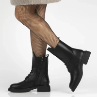 Leather ankle boots Filippo DBT7241/25 BK black