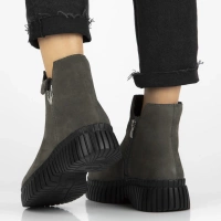 Leather ankle boots Filippo DBT7274/25 GR grey