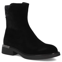 Skórzane botki Filippo DBT7180/25 BK czarne